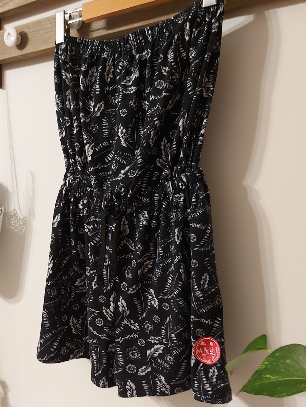 Strapless romper